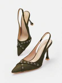 CUCCOO SZL 女士時尚薄高跟鞋