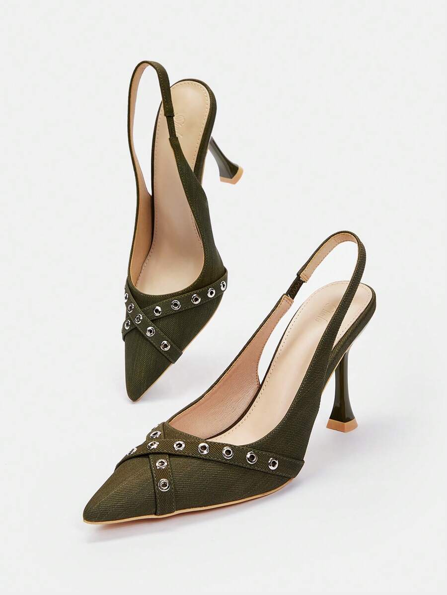 CUCCOO SZL 女士時尚薄高跟鞋