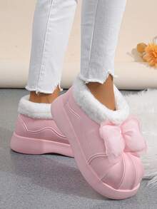 Women's Pink Snow Boots - Pink - View 3