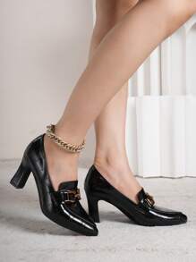 Women's High-heeled Pumps - Black - View 1