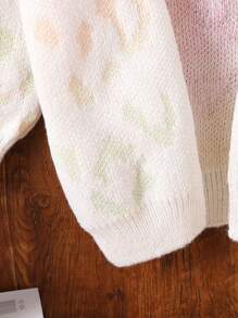 Baby Girl Graphic Pattern Duster Cardigan - Multicolor - View 6