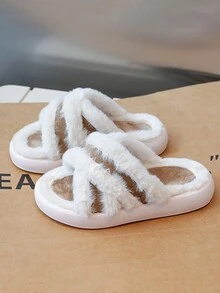 Zapatillas De Estar En Casa Para Niños - Caqui - Ver 3