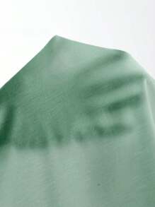 SHEIN EZwear Body tejido de canalé bustier unicolor - Verde - Ver 6