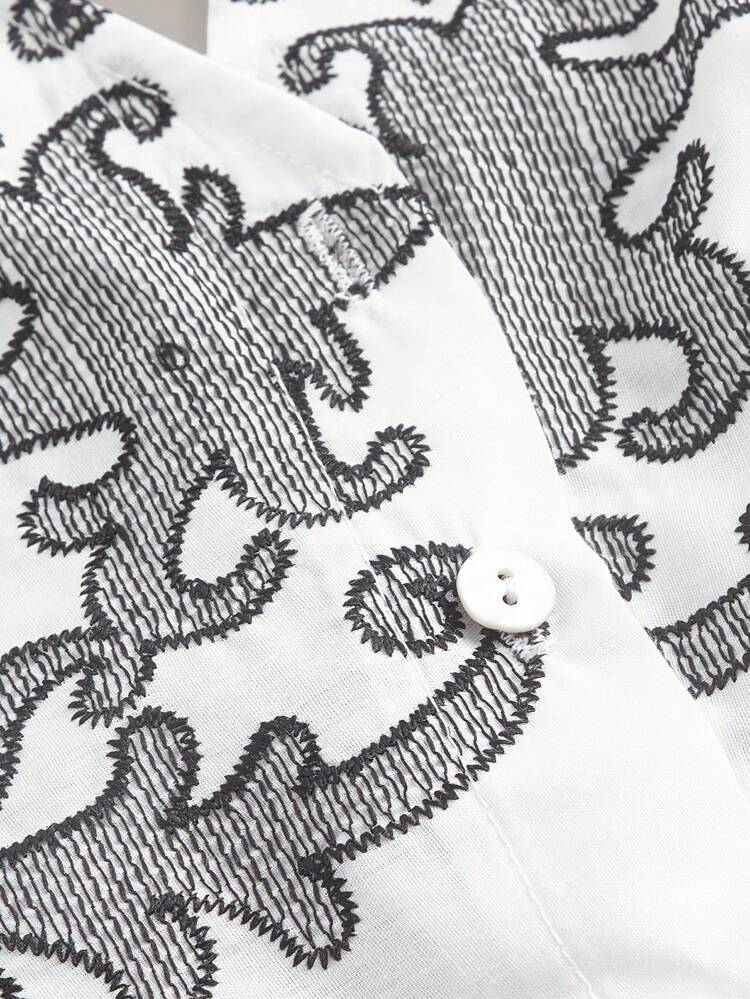 Floral Print Button Front Halter Jacket