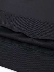 Men Cartoon Graphic Sweatshirt - Black - View 7