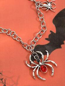 ROMWE Goth 1 Miếng Mốt Hợp kim kẽm Nhện Dây chuyền với sức hấp dẫn Đối với phụ nữ Để Trang Trí Hàng Ngày - Bạc - Xem 4