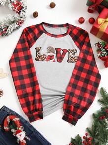 Chiquease 聖誕字母圖案T恤 - 灰色 - 查看 5