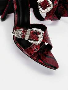 CUCCOO SZL 女性時尚露趾高跟鞋涼鞋適合夏天戶外穿戴