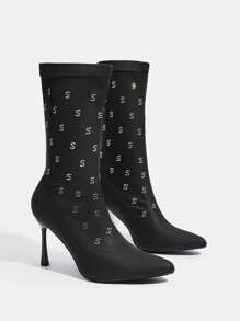 SheIn SXY Botas de moda - Negro - Ver 3