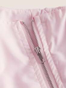 Aveloria Rosie Solid Tie Shoulder Peplum Bustier Cami Top  - Pink - View 3