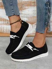 Women's Casual Sports Shoes - Black - View 4