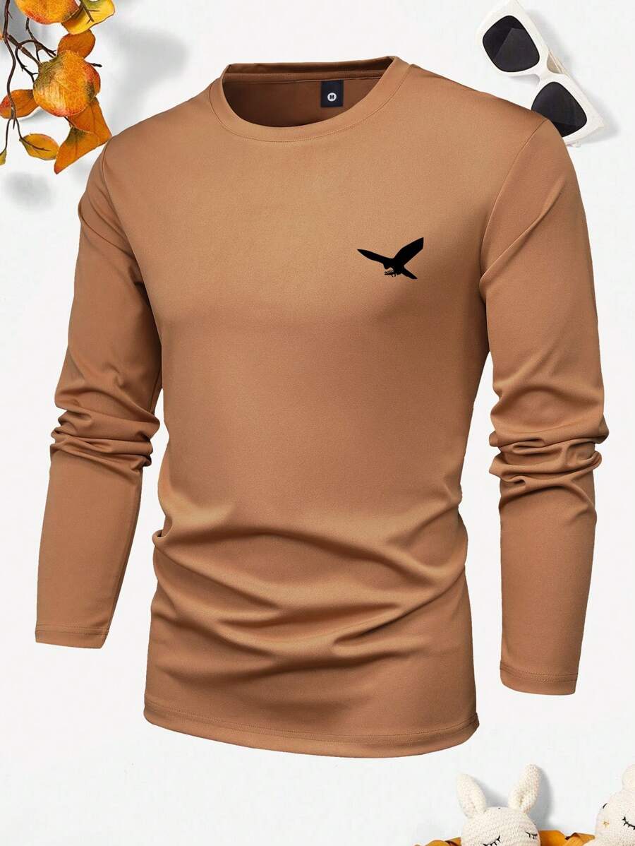 Áo thun Nam Thú vật Giải trí - Cà phê nâu - Xem 1