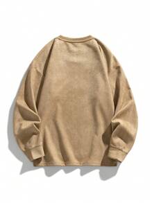 Áo nỉ Nam - Màu Khaki - Xem 2