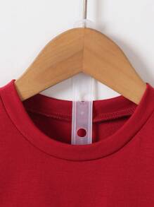 SHEIN Young Boys Graphic High Neck Long Sleeve T-Shirt, Casual Sporty Streetwear Skateboard Shirt For Spring & Autumn, Getaway, Holiday, Travel, Relax, Sunbathing, Summer - Black - View 7