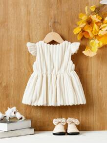 SHEIN Baby Girl Ruffle Trim Jacket & Bag - Pink - View 2