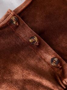 Baby Girl Ruffle Trim Flare Leg Jumpsuit - Multicolor - View 6