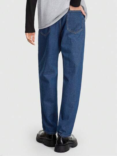 Street Life Jean Homme À Jambe Droite Et Motif Croisé