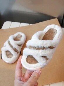 Zapatillas De Estar En Casa Para Niños - Caqui - Ver 1