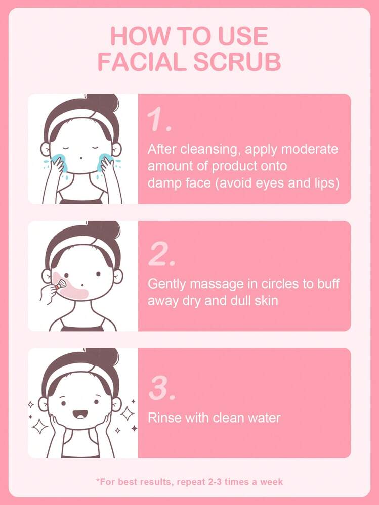 Exfoliante facial de melocotón SlowSunday, melocotón, exfoliación para problemas faciales, cuidado de la piel, para el Día de San Valentín, regalo de San Valentín, regalo del Día de San Valentín, para el Ramadán, reuniones y regalos del Festival del Ramadán, ideal para fiestas - Rosa - Añade 5