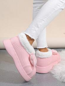 Women's Pink Snow Boots - Pink - View 5