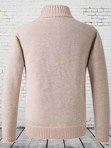 Cárdigans para Hombre - Beis - Ver 2