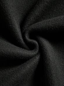 Cô Gái Trẻ In Giáng sinh Thả vai Áo nỉ ấm áp - màu đen - Xem 3