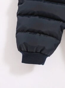 SHEIN Baby Boys Cartoon Graphic Pants - Navy Blue - View 4