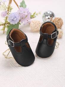 春秋新款婴儿女童公主鞋防滑软底学步鞋 - 黑色 - 查看 3