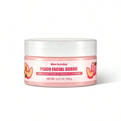 SlowSunday Peach Facial Scrub, Peach, Exfoliation For Facial Issues, Skincare, Ideal For Party, Refreshing, Suitable For Summer