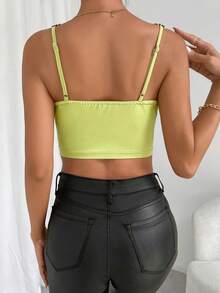 Allurite In hoa Áo yếm ôm sát ngực - màu xanh lá - Xem 2