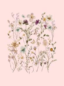 加大码印花抽绳保暖内衬卫衣，冬季款 - 粉色 - 查看 3