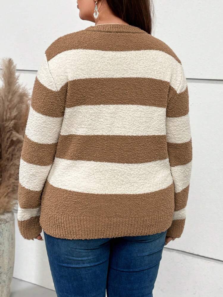 Plus Two Tone Sweater