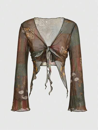 Hippie Top Patchwork Band vorne, Mesh