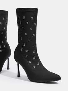SheIn SXY Botas de moda - Negro - Ver 1