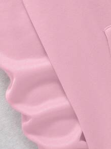 Manfinity Dauomo Men Kangaroo Pocket Drawstring Thermal Lined Hoodie - Pink - View 7