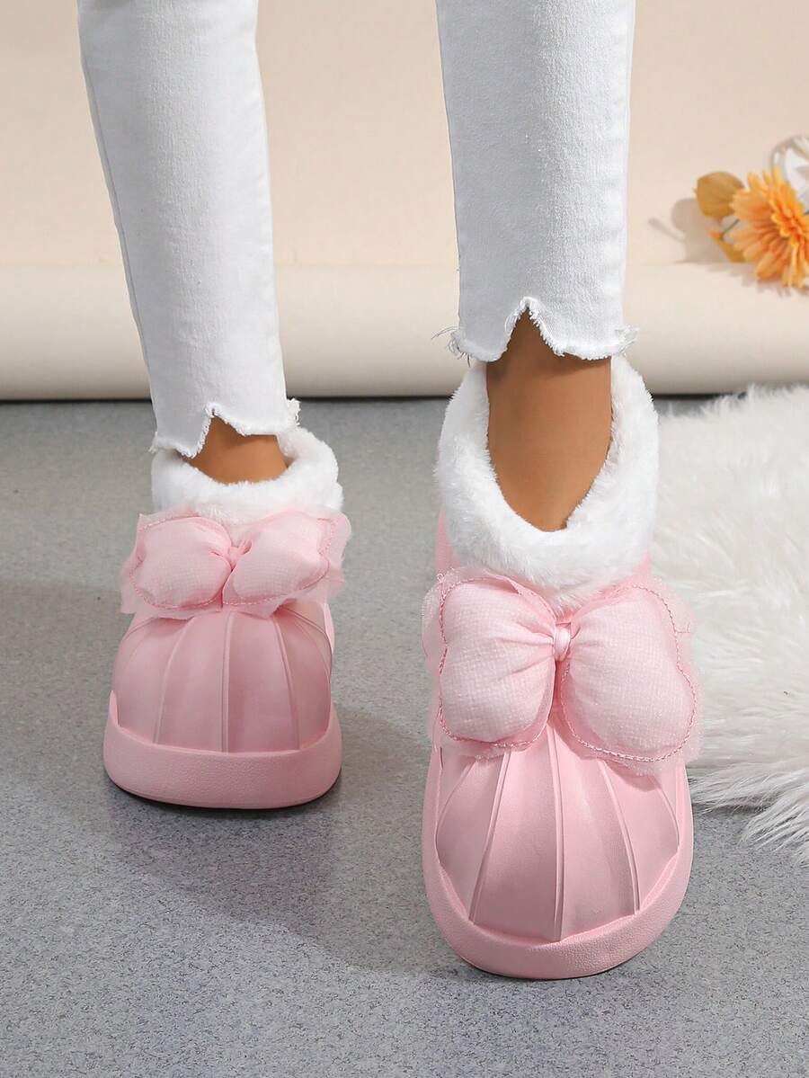 Women's Pink Snow Boots - Pink - View 1