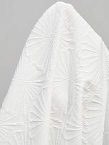 BizChic Chất rắn Vòng cổ Áo thun - trắng - Xem 4