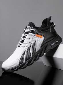 Zapatos deportivos para hombre - Blanco y Negro - Ver 1