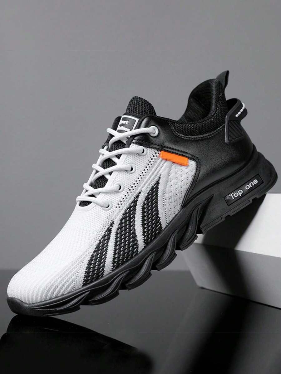 Zapatos deportivos para hombre - Blanco y Negro - Ver 1