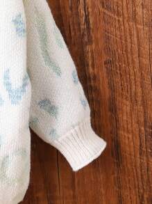 Baby Girl Graphic Pattern Duster Cardigan - Multicolor - View 4