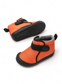 Infant Anti-collision Shoe Toe Warm Inner Bottom Anti-slip Baby Boots - Orange - View 2
