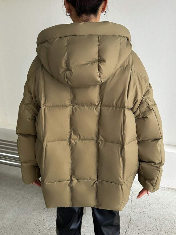 Zip Up Puffer Thick Coat ,Winter Women Clothes,Winter Coat Women Jacket