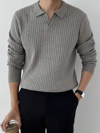 DAZY Men Ribbed Knit Sweater Fall,Winter