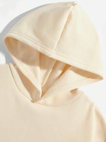 青少年男孩长袖卡通人物印花套头卫衣 - 米色 - 查看 3