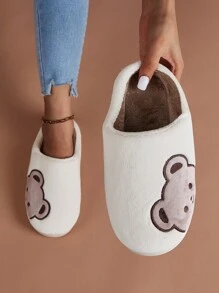 可愛卡通舒適女式白宮拖鞋