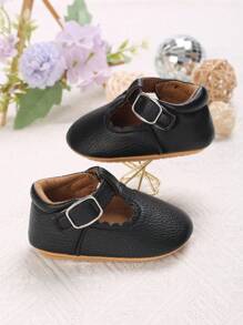 春秋新款婴儿女童公主鞋防滑软底学步鞋 - 黑色 - 查看 4