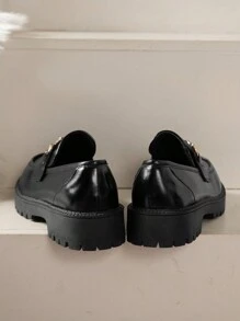 女式平底皮鞋、女式校鞋、女式樂福鞋