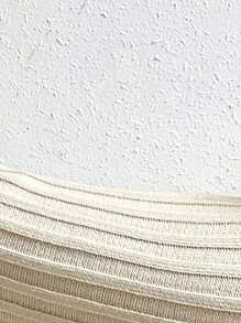 Chiquease 蝙蝠袖束帶毛衣洋裝 - 米色 - 查看 6