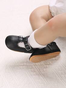 春秋新款婴儿女童公主鞋防滑软底学步鞋 - 黑色 - 查看 7