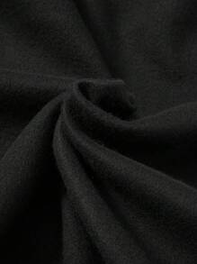 少女标语和蝴蝶印花卫衣 - 黑色 - 查看 3